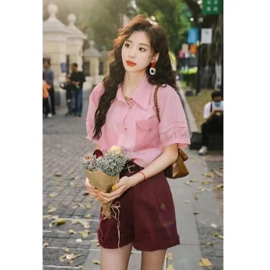 Áo Sơ Mi Ngắn Tay Phong Cách Hong Kong Cổ Điển Cao Cấp Thời Trang Mùa Hè 2023 Mới