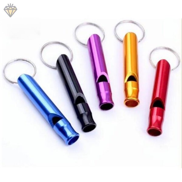 Còi Thổi Sinh Tồn Bằng Nhôm Tần Số Cao Màu Sắc Ngẫu Nhiên