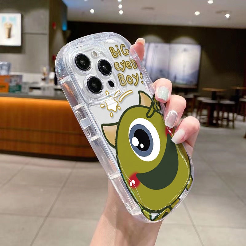 ✅Ốp Điện Thoại Mềm Trong Suốt Chống Sốc Hình Đôi Mắt To Cho Iphone 1413 promax 78p xs11 xr 12