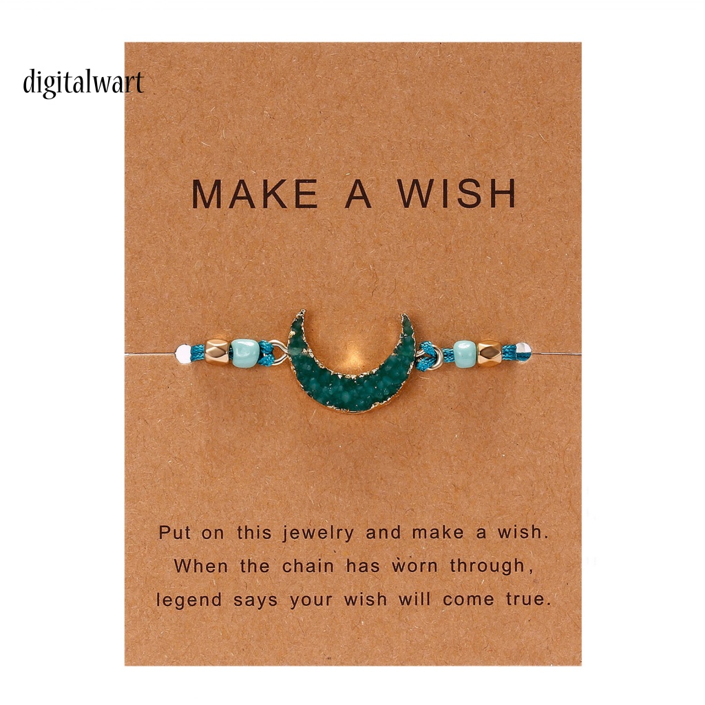 Kỹ Thuật Số| Vòng Tay Hạt Resin Thân Thiện Với Da Mặt Trăng Thời Trang Cho Nữ