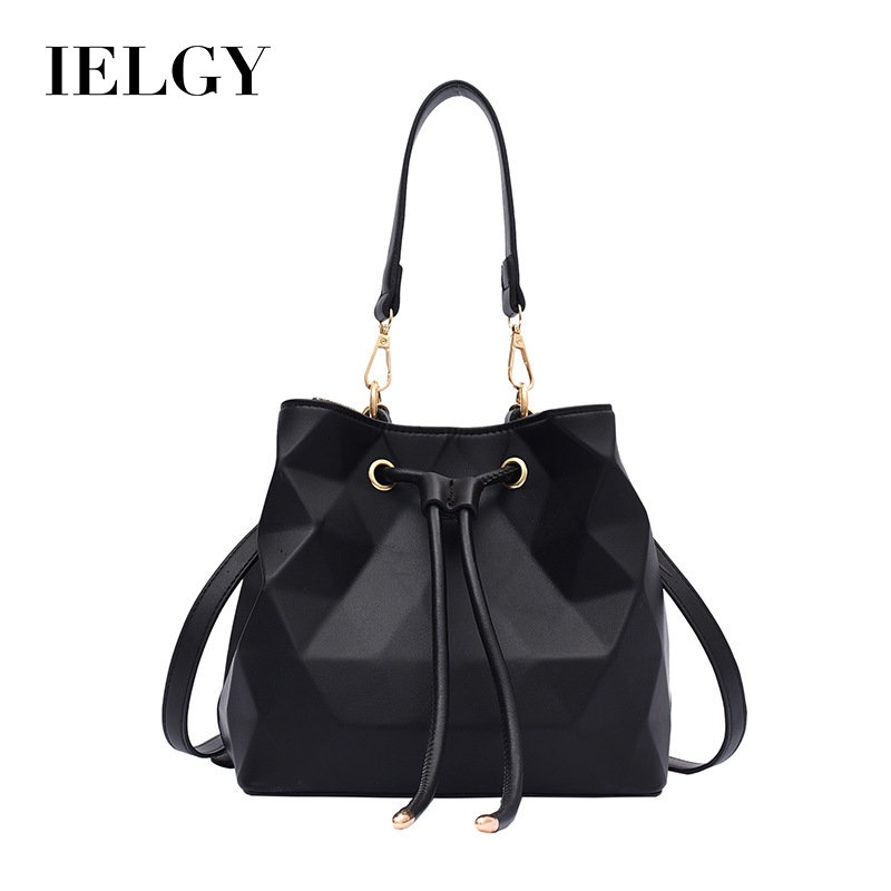 Túi Đeo Chéo Vai Kiểu Dây Rút Họa Tiết Hình Học Màu Sắc Thời Trang Sành Điệu Cho Nữ