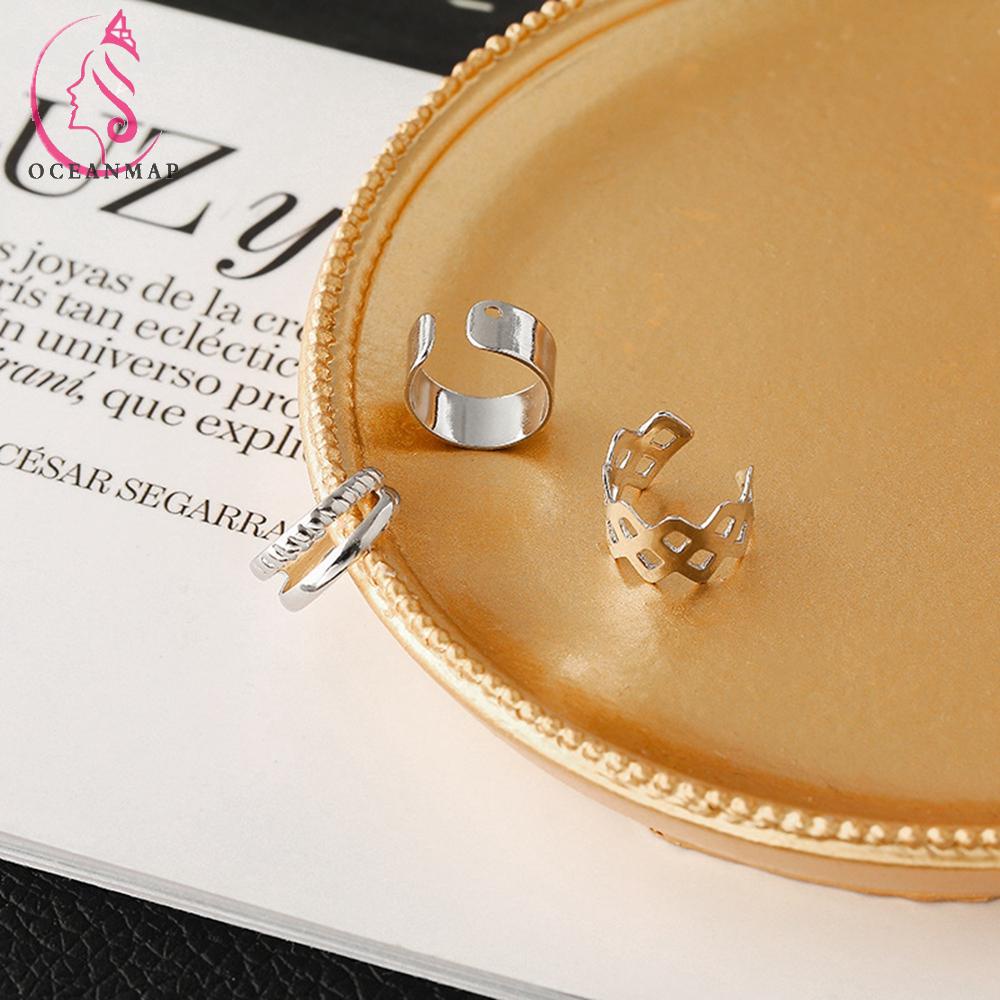 Khuyên Tai Kẹp Vành Tai Bằng Đồng Không Xỏ Nhiều Màu Thời Trang Cổ Điển Dành Cho Nữ