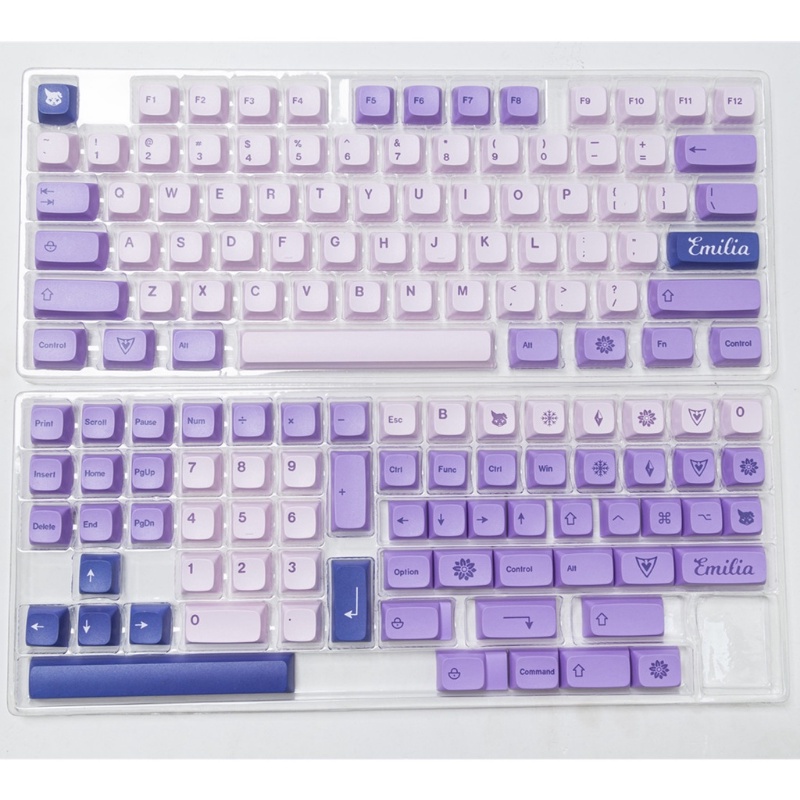 142 Phím GMK Frost Witch Keycaps XDA Profile PBT Dye Sub Bàn Phím Cơ Keycap