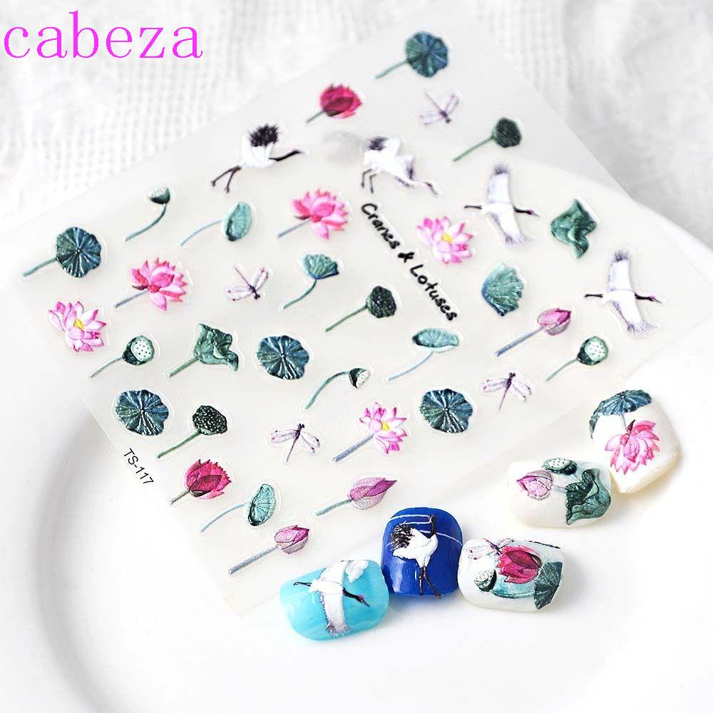 Miếng Dán Trang Trí Móng Tay Phong Cách Trung Hoa Cổ Điển Thời Trang DIY