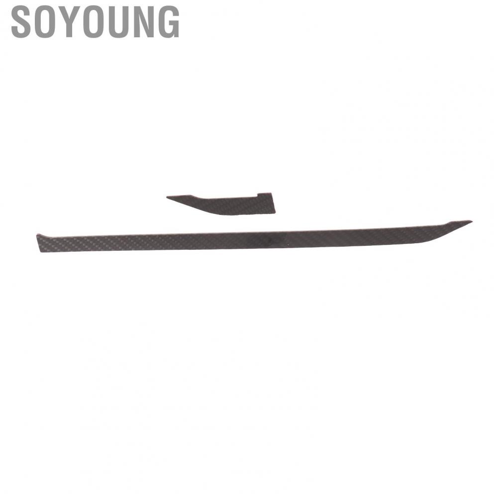 Soyoung Center Console Trim Strip  Perfect Fit 2PCS Carbon Fiber Lightweight Delicate Texture for UTV
