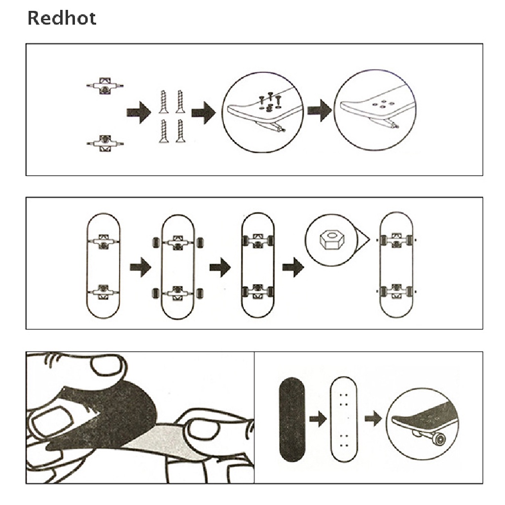 &lt; Redhot &gt; Đồ Chơi Ván Trượt Ngón Tay Cho Trẻ Em Mới Lạ Giảm Giá