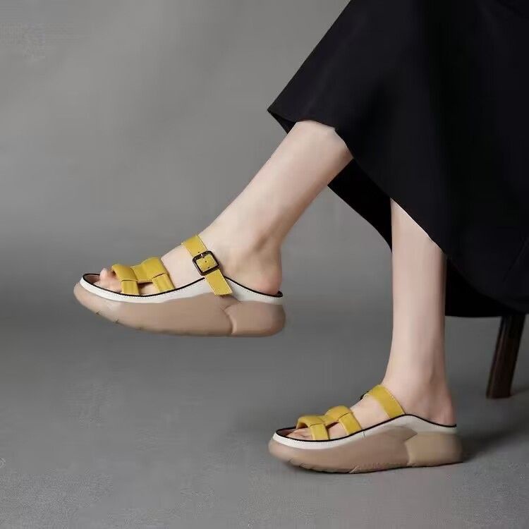 Dép Sandal Đế Dày Chống Trượt Thời Trang Mùa Hè Dành Cho Nữ