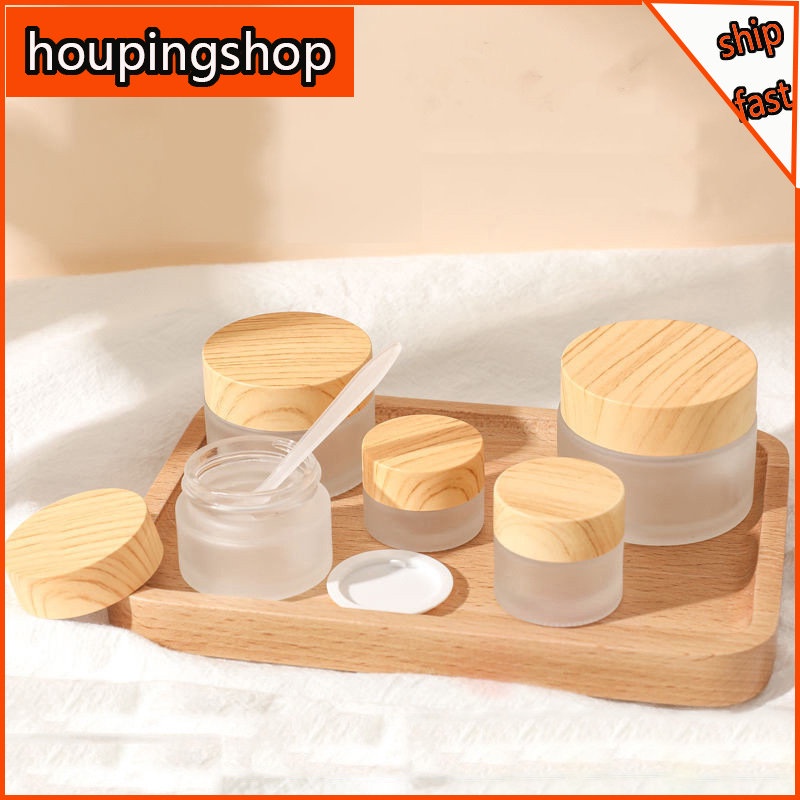 Hũ Thủy Tinh Đựng Kem / Mỹ Phẩm 10g / 30g / 50g Tiện Dụng Khi Đi Du Lịch