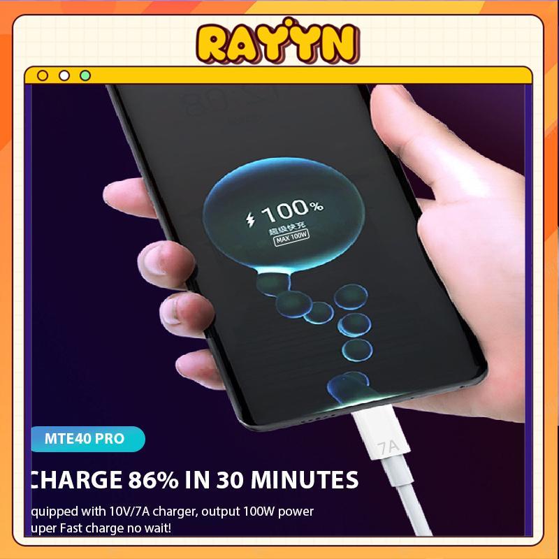 COD Dây Sạc Nhanh USB 7A 100W Cáp Sạc Type C Cho Huawei Mate 40 30 Xiaomi Samsung