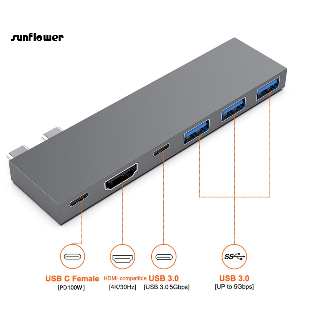 Trạm Sạc Laptop Bằng Hợp Kim Nhôm Cổng USB 3.0