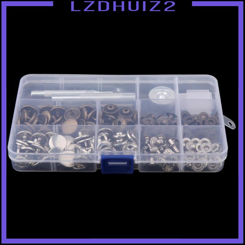 Bộ 30 Nút Bấm 15mm Chuyên Dụng Cho May Vá Đồ Da DIY