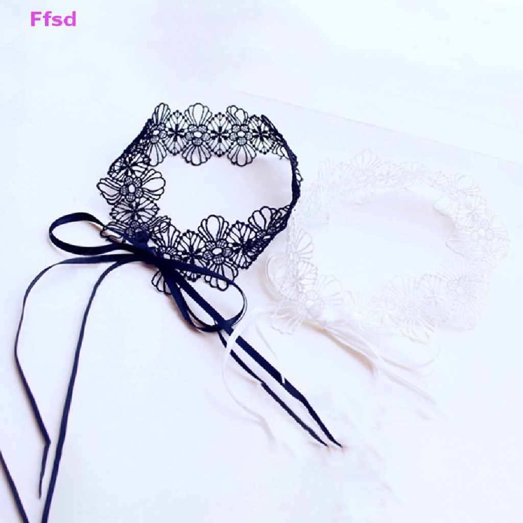 {Ffsd} Vòng Cổ Choker Ren Dễ Thương Có Thể Điều Chỉnh Phong Cách Gothic Ngọt Ngào Có Thể Tháo Rời Trang Sức Tiệc Cosplay Cho Nữ *