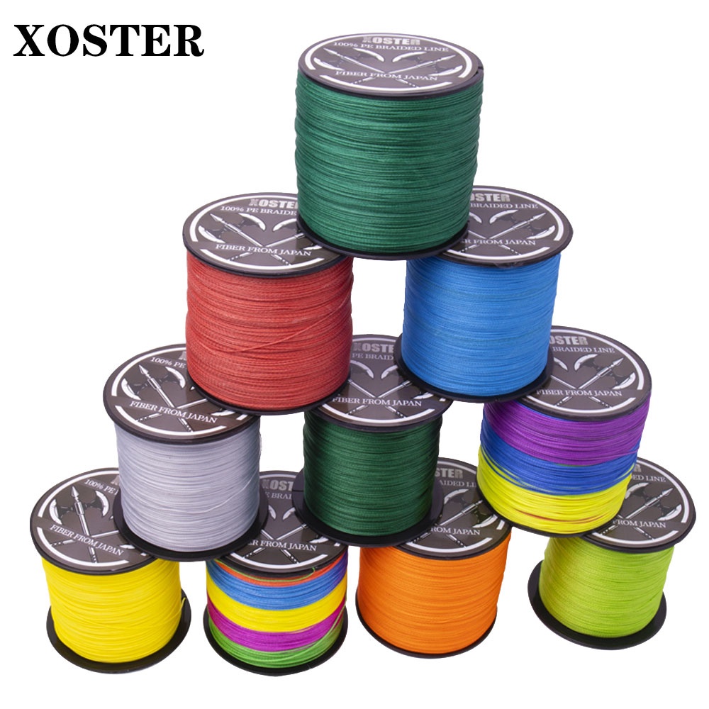 Xoster Cuộn Dây Câu Cá Bện 4 Sợi 100m Chất Liệu PE