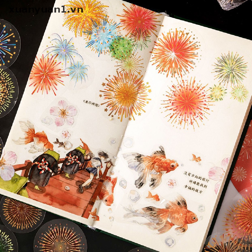 Set 30 Miếng Dán Trang Trí Sổ Tay / Nhật Ký / Điện Thoại Lãng Mạn