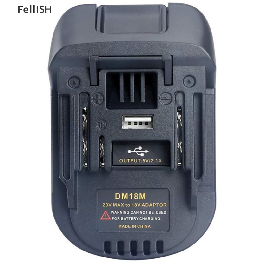 Bộ Chuyển Đổi USB Cho 20V DEWALT DCB200 Milwaukee M18 Sang Makita 18V 439br