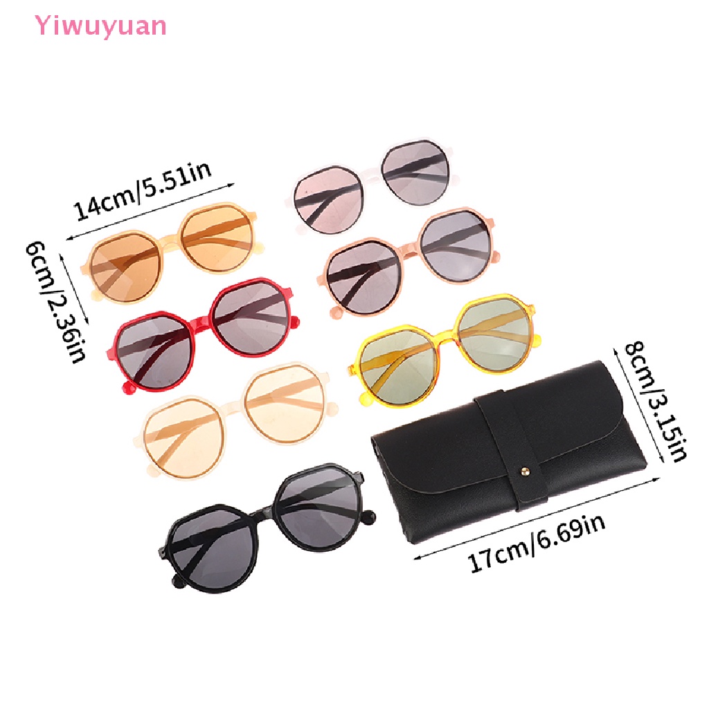 < Yiwuyuan > Kính Râm Gọng Tròn Lớn Màu Kẹo Cá Tính Xu Hướng Mới