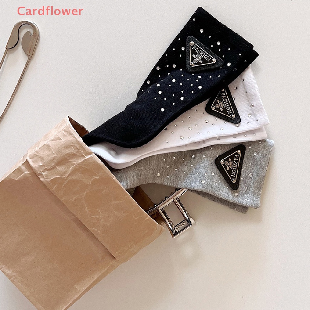 1 Đôi Vớ Cotton Nữ Họa Tiết Hình Tam Giác Thời Trang Mới