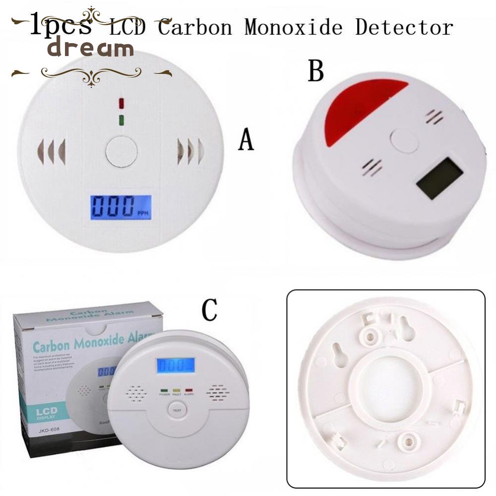 【DREAMLIFE】CO Alarm W/ Screw 4.5V A B C Model ABS Plastic For Indoor White 11*11*4cm