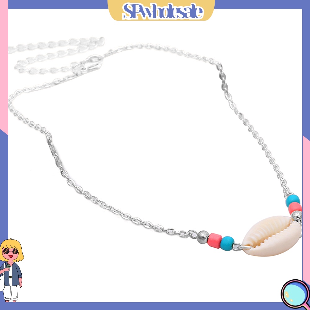 <SPwholesale> Vòng Cổ Choker Gắn Vỏ Sò Phong Cách Bohemian Thời Trang Đi Biển Mùa Hè Cho Nữ