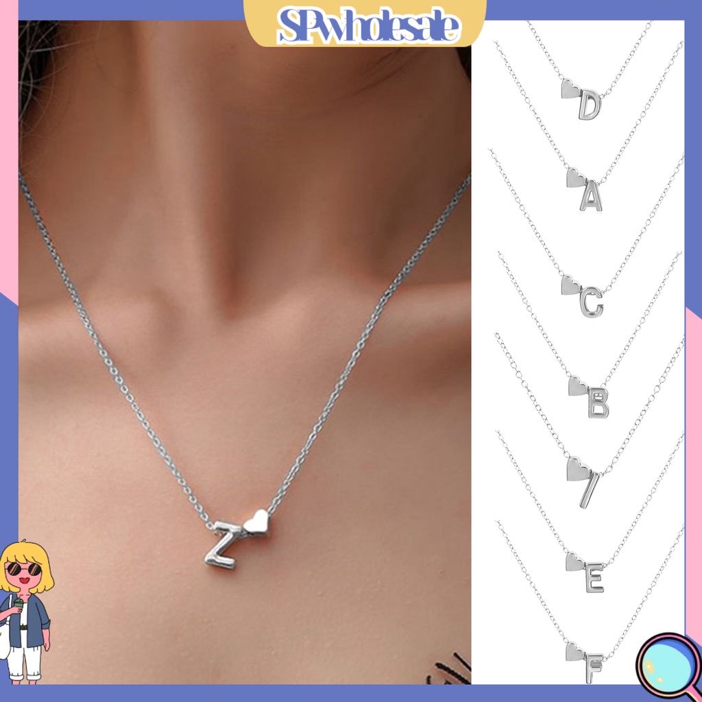 <SPwholesale> Vòng cổ Mặt Chữ Bằng Hợp Kim Không Gỉ Cho Cặp Đôi