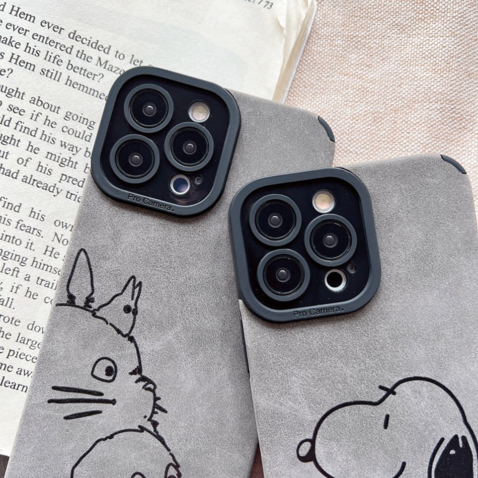 Ốp Điện Thoại Da Silicon Dẻo Hình Snoopy Cho iPhone 11 12 13 14 Pro MAX 11Pro 13Pro 7 8 Plus X XR XS MAX SE 2020