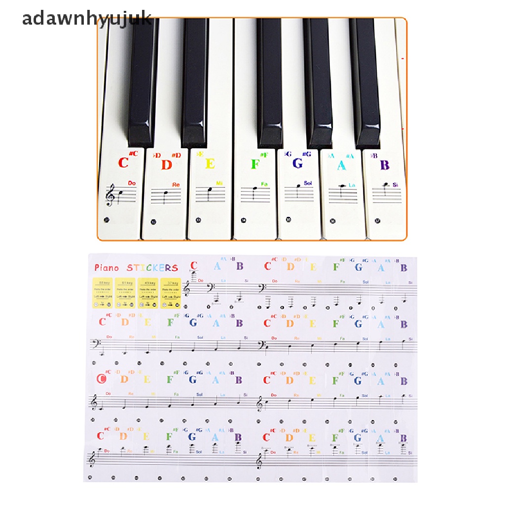 Giấy Dán Ghi Chú Cho Bàn Phím Đàn Piano 88 / 61 / 54 / 49 / 37