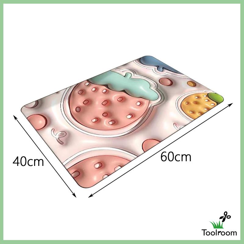 Thảm Lót Sàn Nhà Tắm / Phòng Khách Thấm Hút Tốt Chống Trượt Tiện Dụng