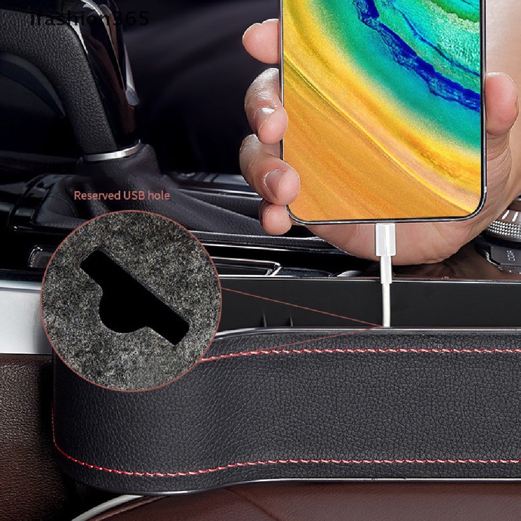 Hộp Đựng Cốc / Đồ Uống Bằng Da Gắn Khe Hở Ghế Ngồi Xe Hơi VN [ifashion365] [ifashion365]