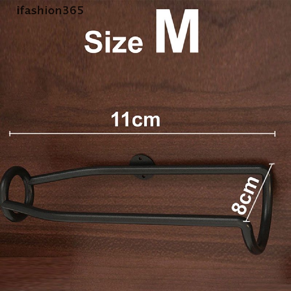 Giá Đỡ Trưng Bày Chai Rượu Gắn Tường Bằng Sắt Tiện Dụng Chất Lượng Cao ifashion365