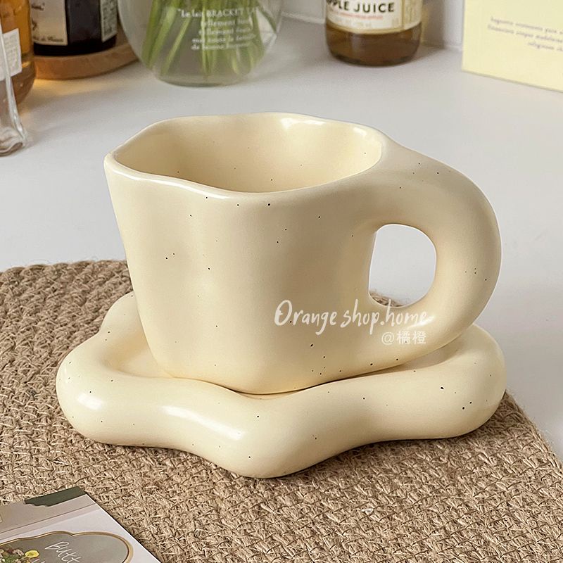 Cốc Uống Trà / Cà Phê / Sữa Chiều Có Ống Hút Màu Trơn Đơn Giản Kiểu Hàn Quốc