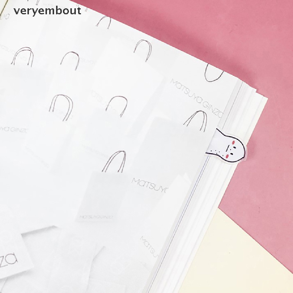 Set 5 Thẻ Đánh Dấu Trang Sách Bằng Giấy Họa Tiết Hoạt Hình