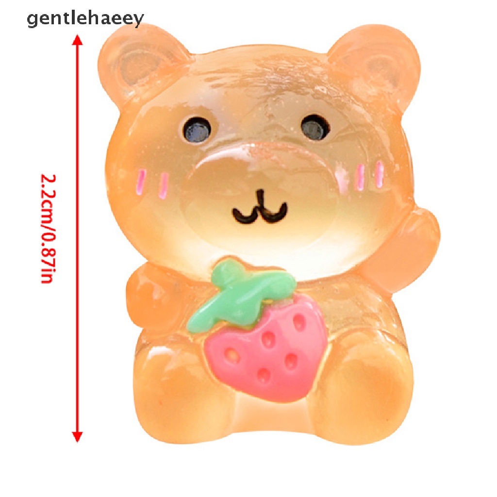 1 Mô Hình Gấu Dạ Quang Dễ Thương Dùng Trang Trí Tiểu Cảnh