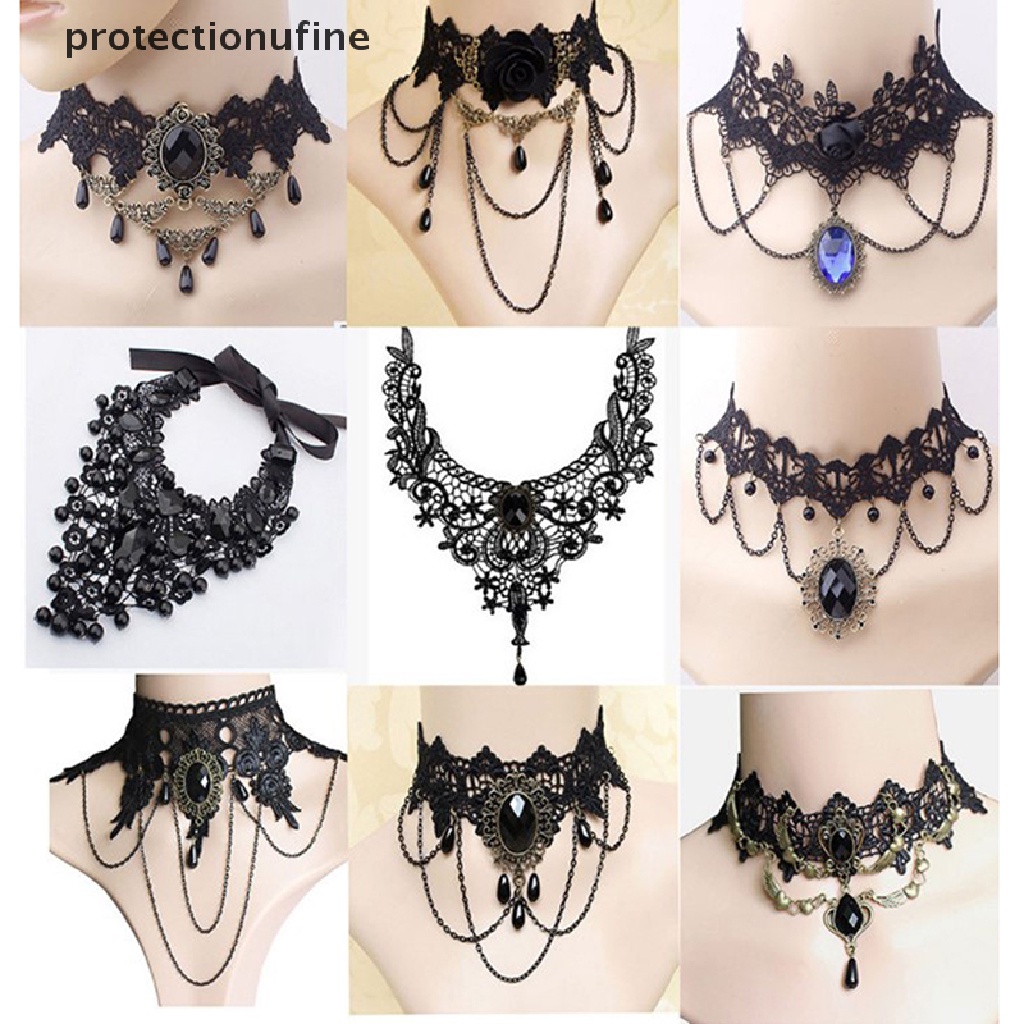 1 Vòng Cổ Choker Phong Cách Gothic Cổ Điển PR3VN