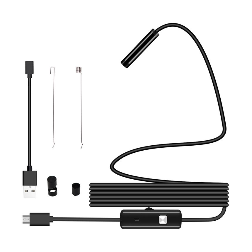 Endoscope Waterproof Borescope Inspection Camera 8 LED Practical Tools,