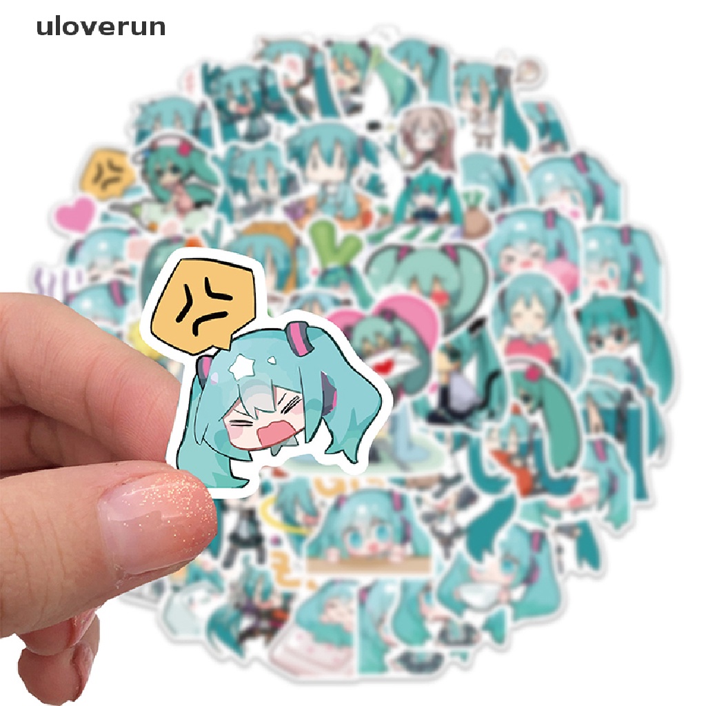 Bộ 65 Miếng Dán Trang Trí Hình Hatsune Miku Graffiti Độc Đáo