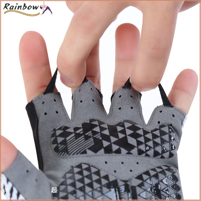 Găng Tay Nửa Ngón Thoáng Khí Chống Nắng Chống Trượt Hấp Thụ Sốc Dùng Khi Đi Xe Đạp / Câu Cá Ngoài Trời