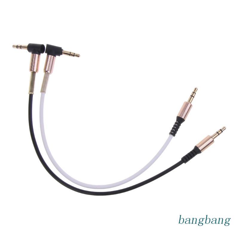 Cáp Nối Dài Chuyển Đổi Đầu Cắm 3.5mm Sang Đầu Cắm 3.5mm 90 Độ Mạ Vàng