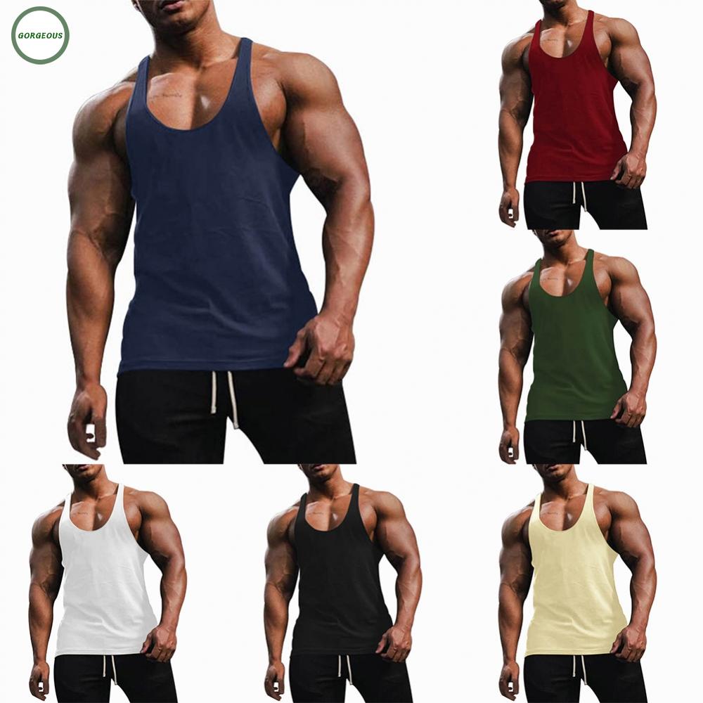 GORGEOUS~Adults Male Mens Tank Tops Crew Neck Fashion Fitness M-2XL Mens Muscle