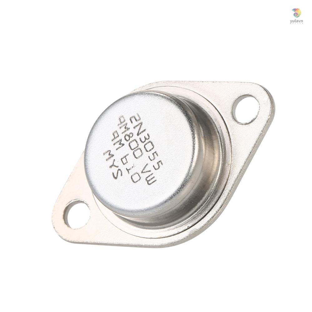 Set 5 Linh Kiện Bán Dẫn NPN TO-3 15A / 60V 2N3055 Bằng Kim Loại Chất Lượng Cao