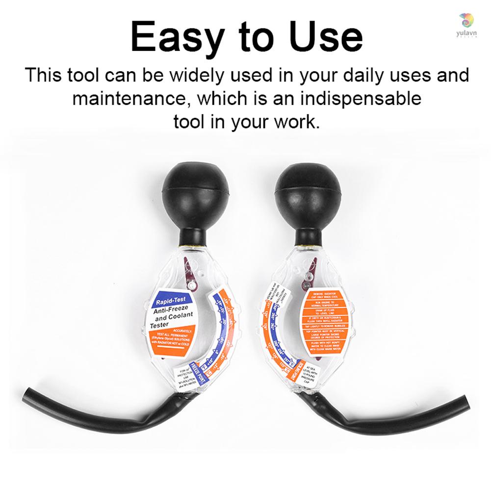 Đồng Hồ Đo Mật Độ Chống Đóng Băng Cầm Tay yula °C/°F Dụng Cụ Kiểm Tra Chất Làm Mát Tản Nhiệt Cho Xe Hơi