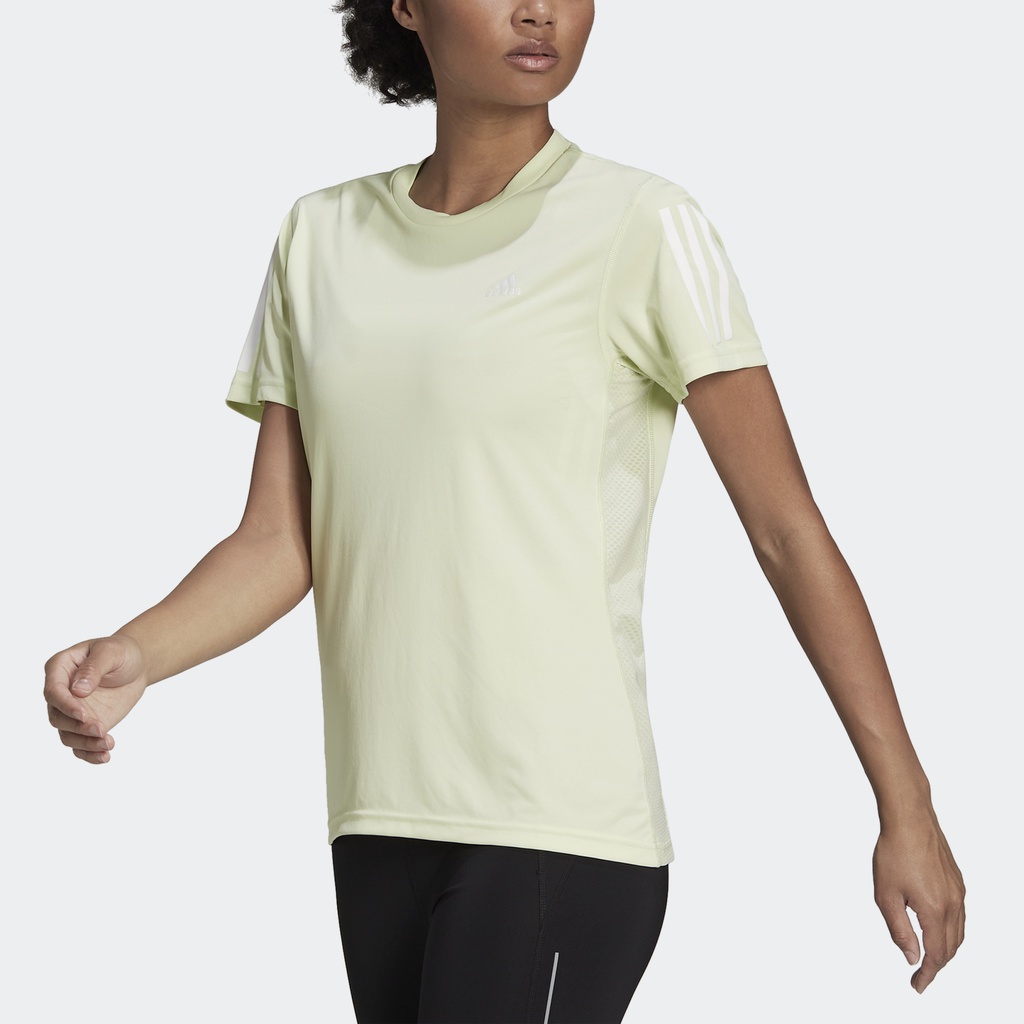 Adidas Chạy Áo Thun Own the Run Nữ màu xanh lá HC1747