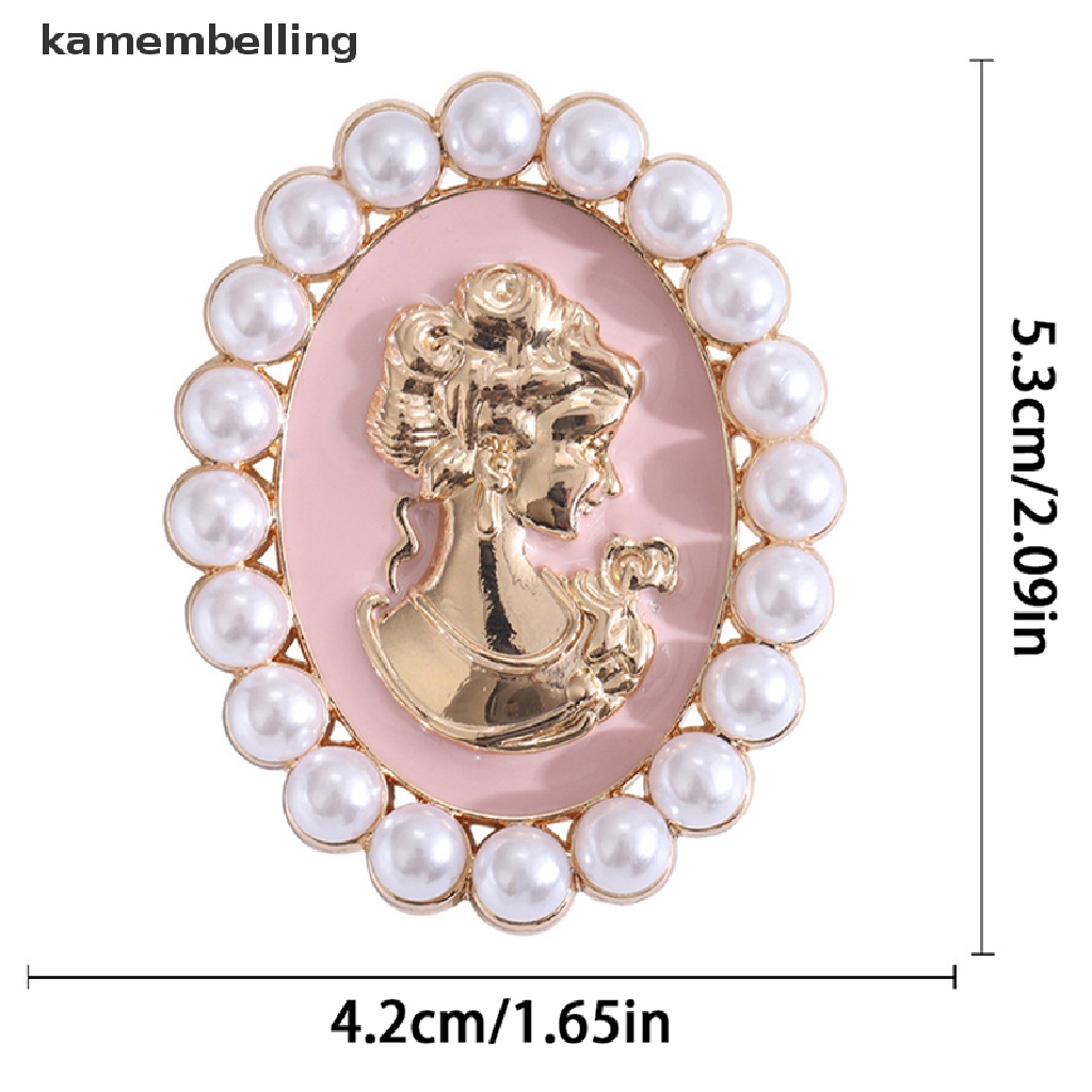 Ghim Cài Áo Đính Ngọc Trai Hình Oval Thời Trang Cho Nữ