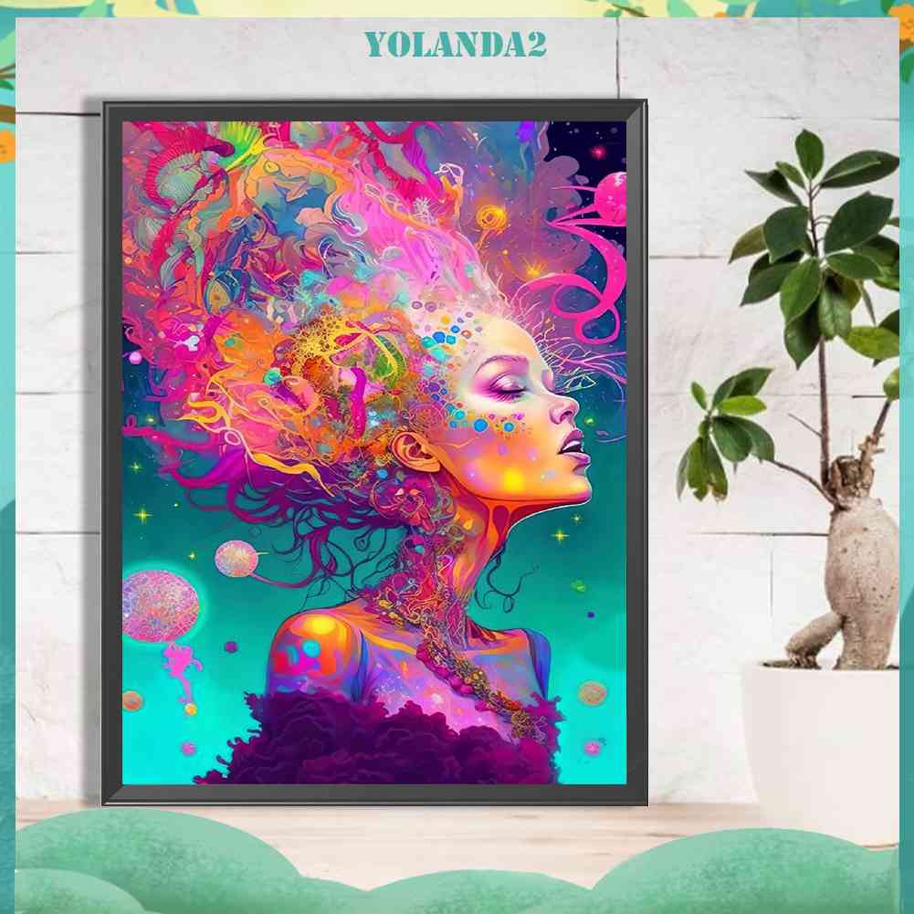 Tranh Đính Đá Kim Cương Toàn Bộ 5D DIY Hình Vẽ Nữ Thần Trang Trí Nhà Cửa