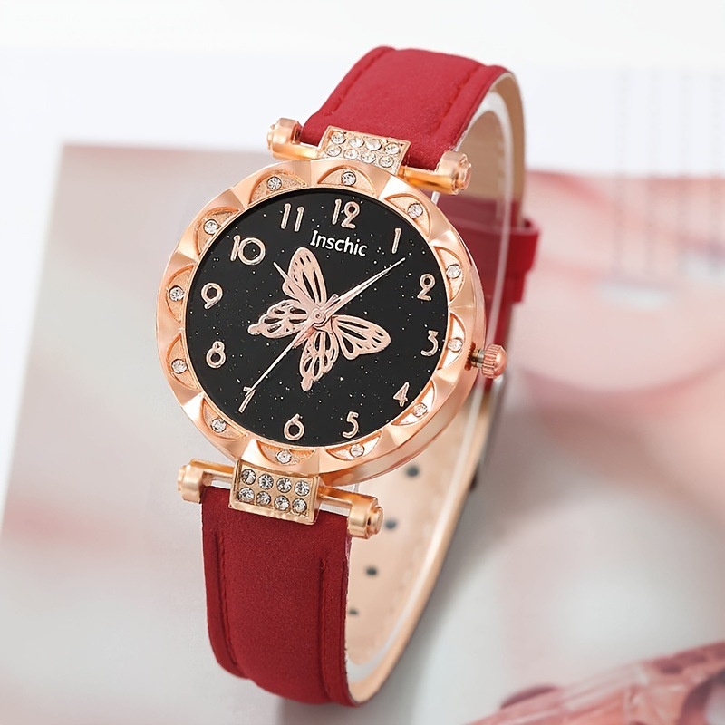 Bộ Trang Sức 5 Món Họa Tiết Bướm Thời Trang Dành Cho Nữ
