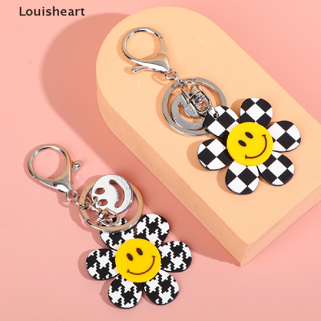Móc Khóa Hình Mặt Cười Louisheart Màu Vàng Thời Trang Dành Cho Nam Nữ