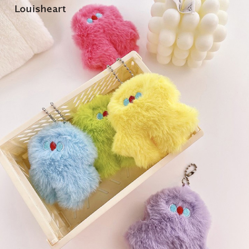 Louisheart Móc Chìa Khóa Hình Thỏ Nhồi Bông Mềm Mịn Dễ Thương