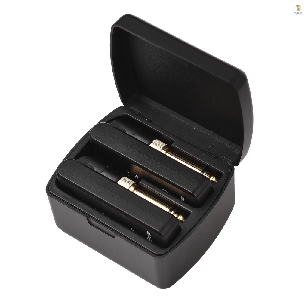 Bộ Hệ Thống Truyền Nhận Tín Hiệu Không Dây M-VAVE WP-8 Tích Hợp Pin Kèm Hộp Sạc 3.5mm Và Giắc Cắm 6.35mm Cho Đàn Guitar Bass