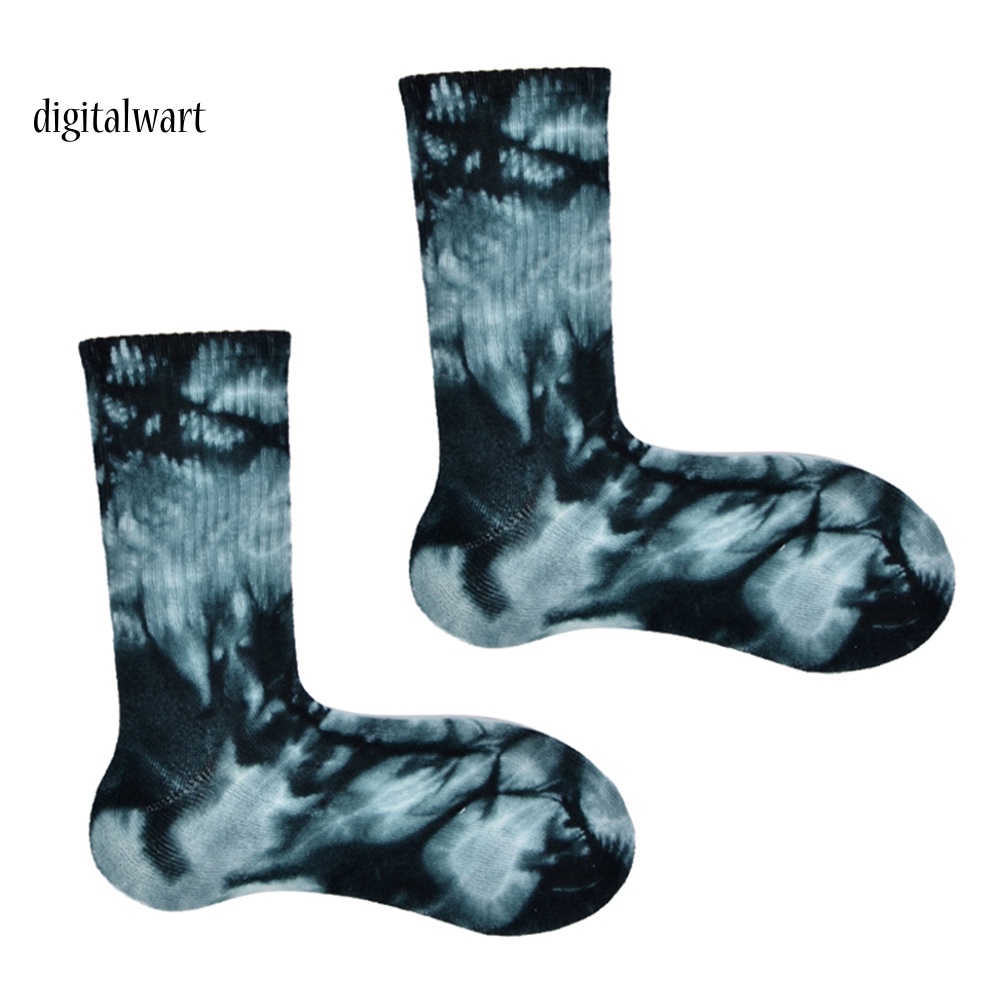 Kỹ Thuật Số| Đôi Vớ Cotton Màu Loang Thoáng Khí Thời Trang Cho Nam Nữ