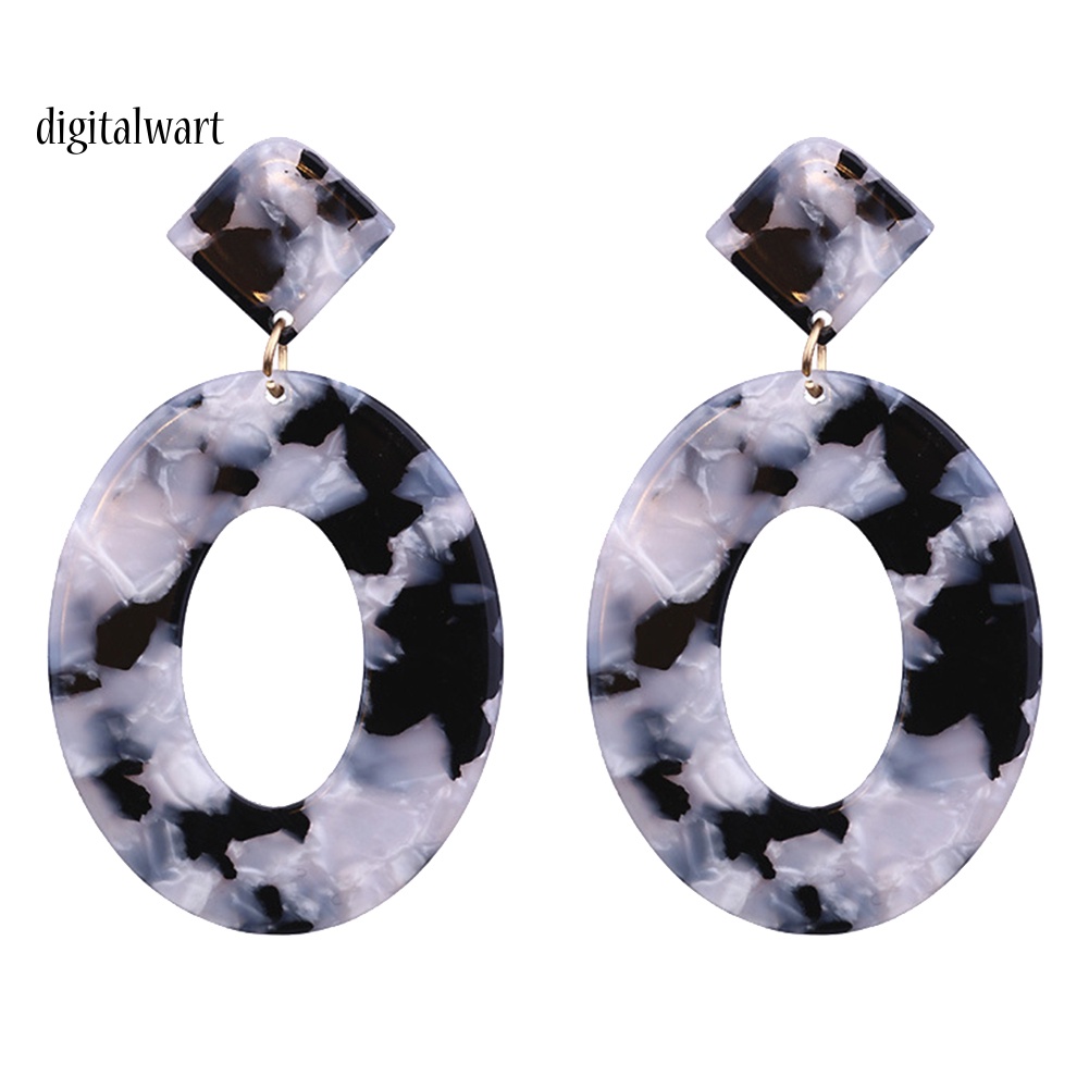 Kỹ Thuật Số| Bông Tai Dạng Vòng Tròn Họa Tiết Rằn Ri Thời Trang Cho Nữ