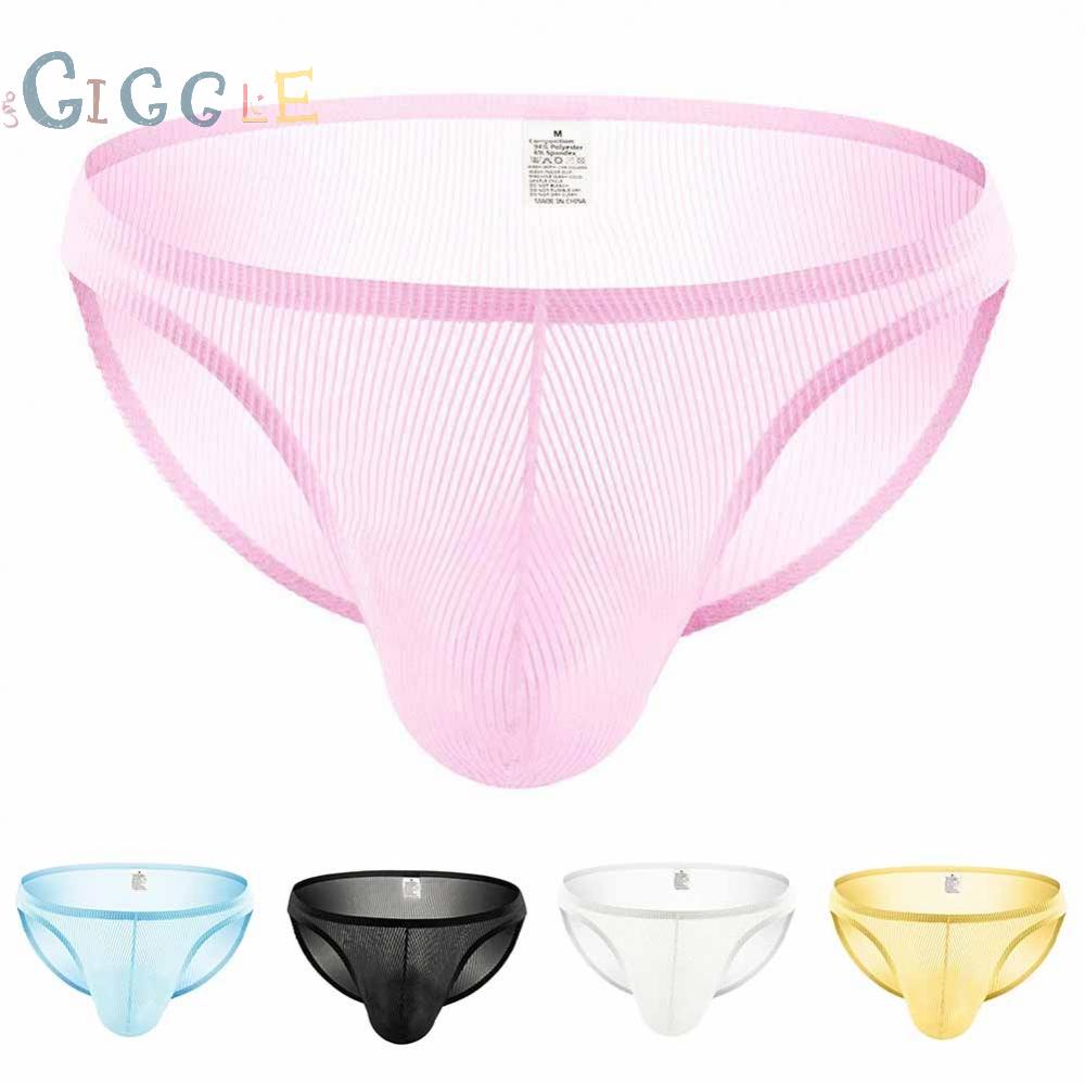 【GIGGLE】Men Sexy Thongs Bikini Lingerie Tights Mesh Briefs Underwear Swimwear Knickers